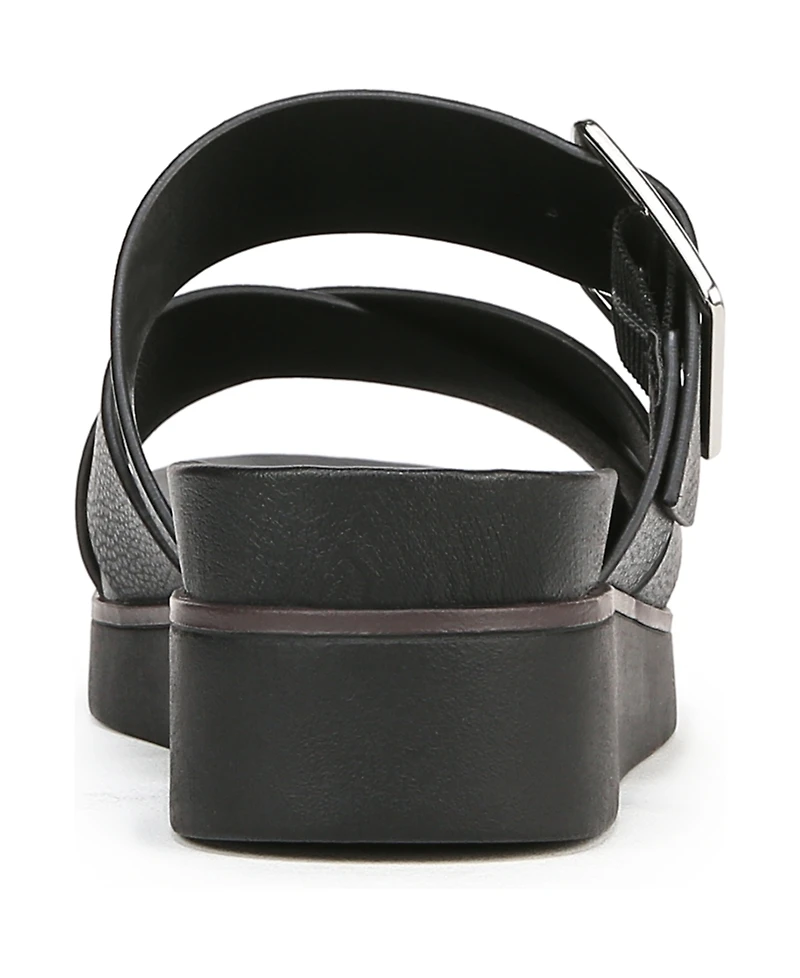 LifeStride Women's Getaway Open Square Toe Platform Slide Sandals