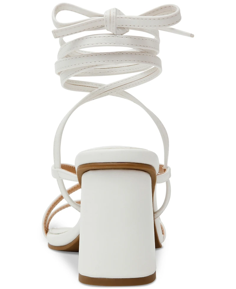 Dv Dolce Vita Women's Haze Strappy Lace-Up Block-Heel Dress Sandals