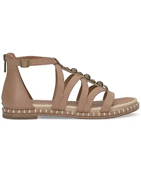 Lucky Brand Women's Korina Embellished Strappy Gladiator Flat Sandals