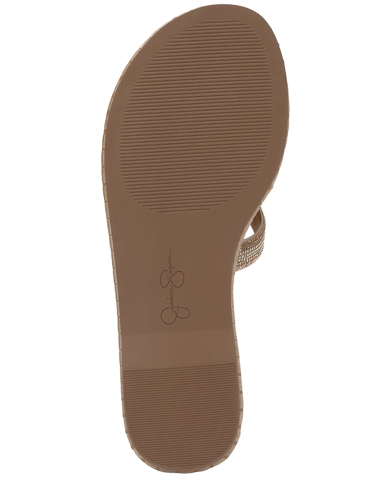 Jessica Simpson Women's Bria Rhinestone Slide Sandals