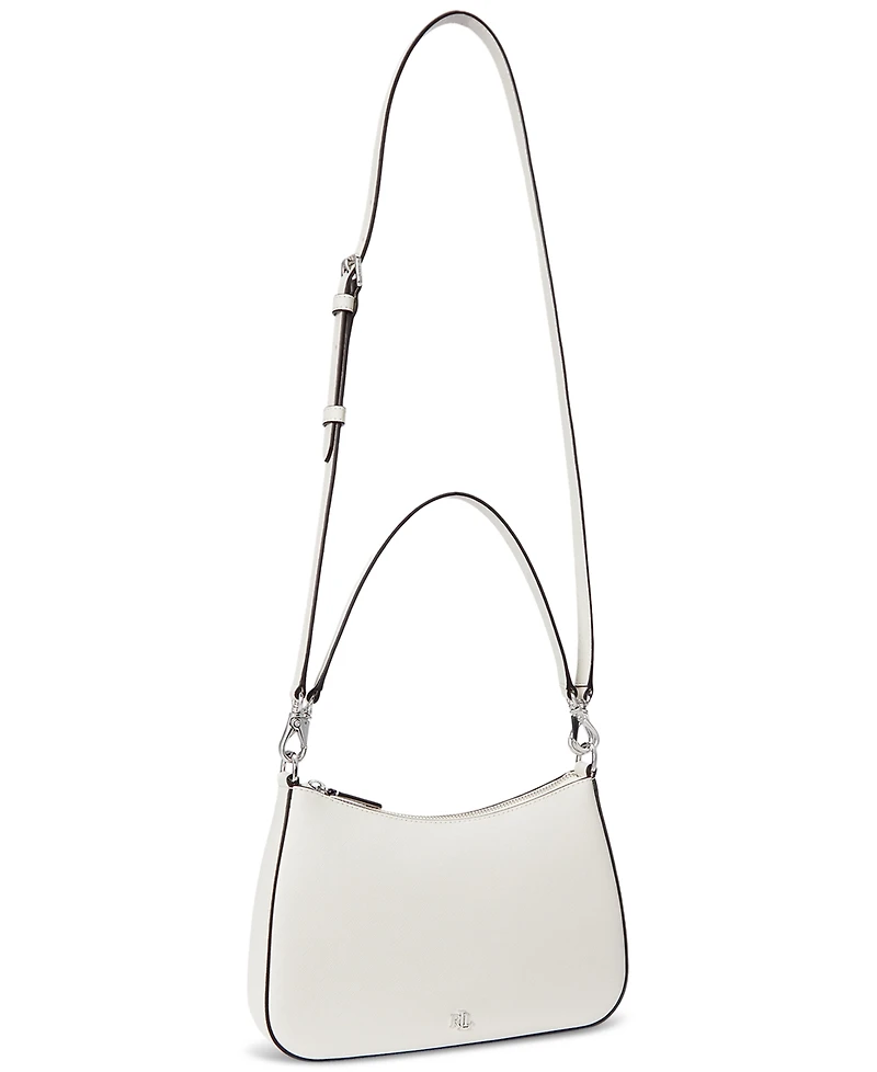 Lauren Ralph Lauren Women's Crosshatch Leather Medium Danni Shoulder Bag