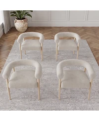 Lunare -Pc. Rolled Back Chair Set