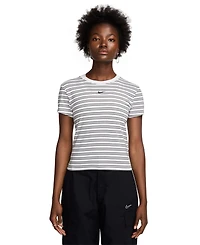 Nike Sportswear Women's Chill Knit Slim Striped T-Shirt