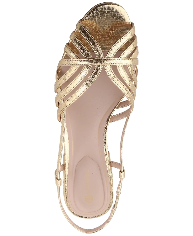 Giani Bernini Women's Myrahh Cagey Slingback Block Heel Dress Sandals, Created for Macy's