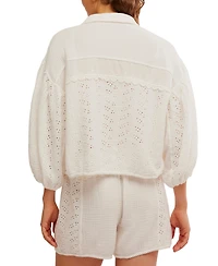 Free People Women's Full Bloom Eyelet Sleep Shirt