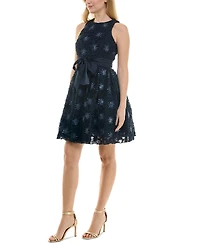 Taylor Women's Sequined Soutache Sleeveless Dress