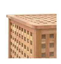 Laundry Bin 34.4"x18.1"x26.4" Solid Wood Walnut