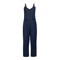 Hope & Henry Women's Sleeveless Faux Top Jumpsuit