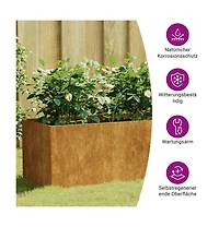 Garden Raised Bed 78.7"x15.7"x15.7" Corten Steel