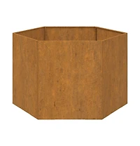 Planter Rusty 23.6"x23.6"x17.7" Corten Steel
