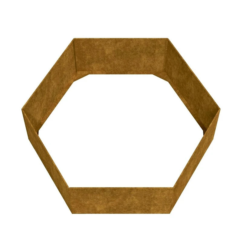 Planter Rusty 54.3"x47.2"x17.7" Corten Steel