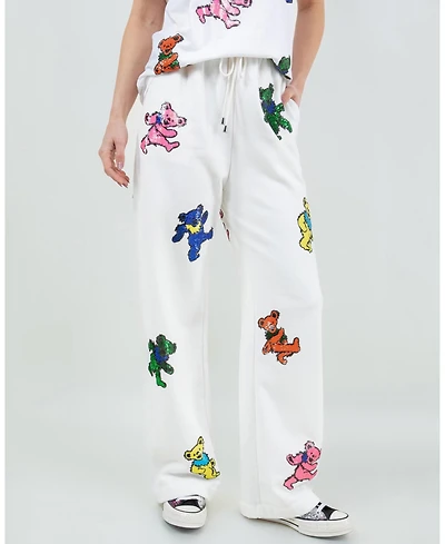 Meghan Fabulous Plus Grateful Dead Dancing Bears Sequin Lounge Pant