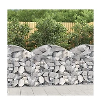 Arched Gabion Basket 39.4"x19.7"x31.5"/39.4" Galvanized Iron