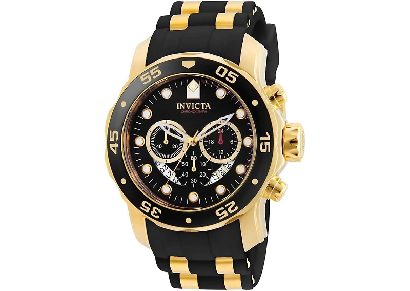 Invicta Men's Pro Diver Quartz Multifunction Black Dial Watch