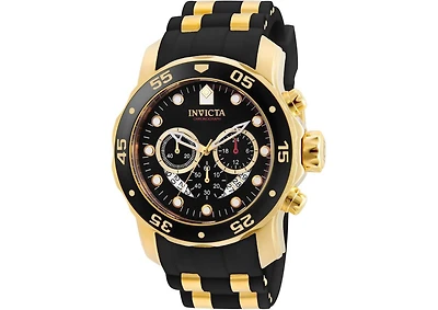 Invicta Men's Pro Diver Quartz Multifunction Black Dial Watch