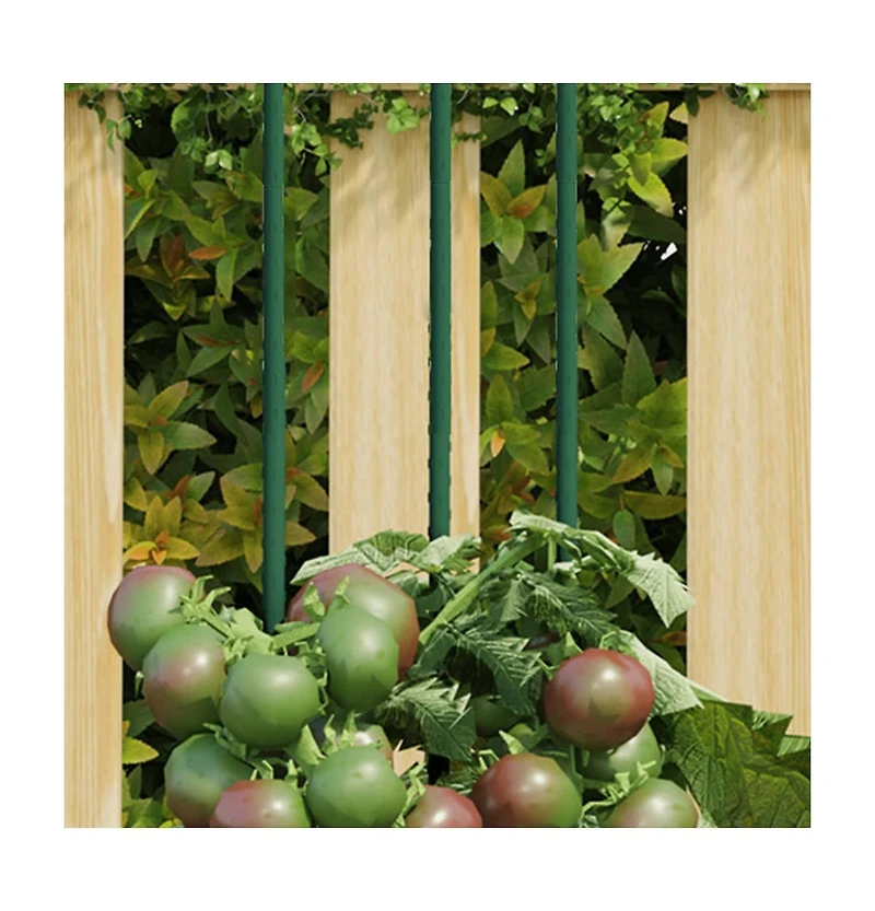 Garden Plant Stakes 30 pcs Green 23.6" Steel