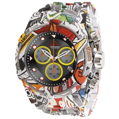 Invicta Men's 30065 Bolt Quartz Chronograph Yellow, Gunmetal Dial Watch