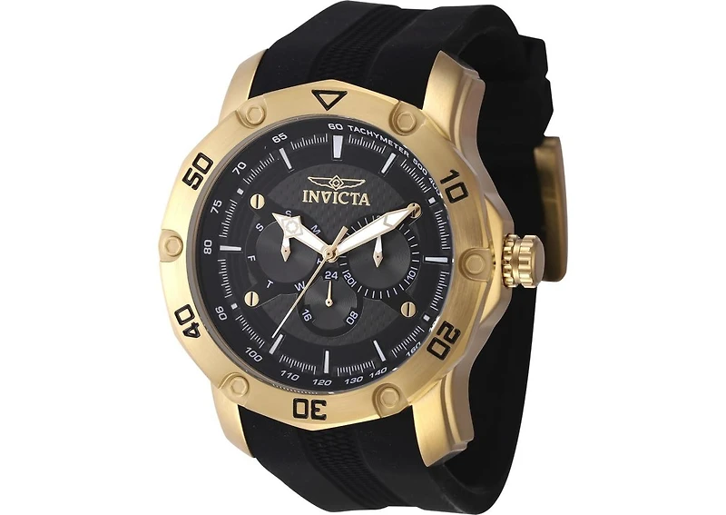 Invicta Men's 45742 Pro Diver Quartz Chronograph Black Dial Watch