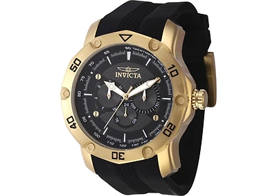 Invicta Men's 45742 Pro Diver Quartz Chronograph Black Dial Watch
