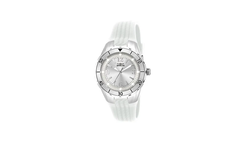 Invicta Women's 17479 Angel Quartz 3 Hand Silver Dial Watch