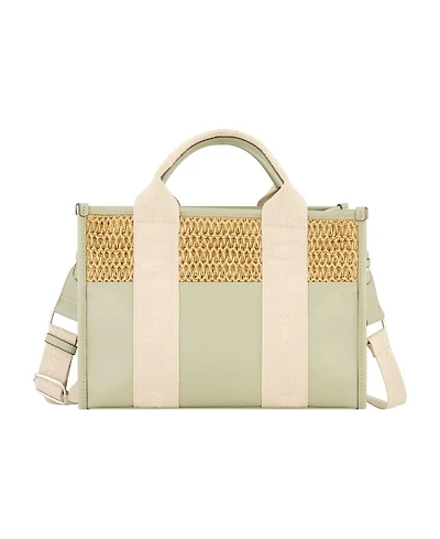 Tommy Bahama Raffia Logo Webbing Modern Tote