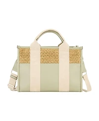 Tommy Bahama Raffia Logo Webbing Modern Tote