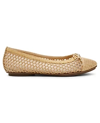 Anne Klein Women's Luci Raffia Cap Toe Ballet Flats