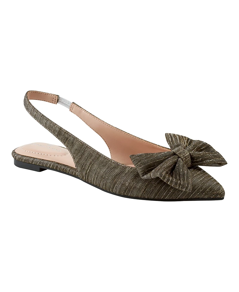 Bandolino Women's Simona Bow Slingback Flats
