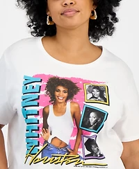Hybrid Apparel Trendy Plus Cotton Whitney Houston Graphic Tee