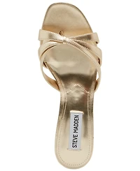 Steve Madden Women's Cary Strappy Kitten-Heel Mule Sandals