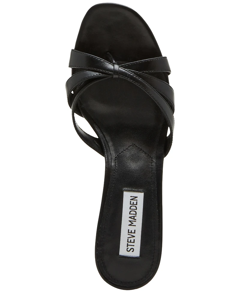 Steve Madden Women's Cary Strappy Kitten-Heel Mule Sandals