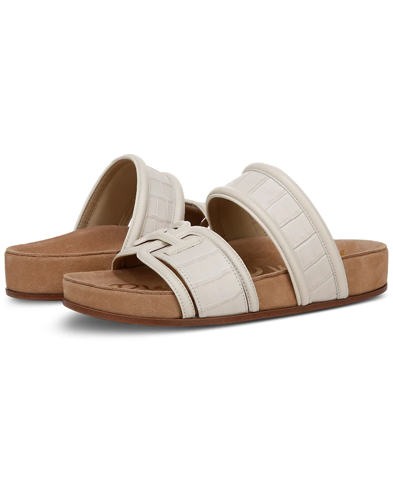 Sam Edelman Women's Rowan Emblem Slide Footbed Sandals