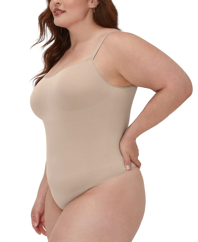 Maidenform Women's Everyday Seamless Shapewear Thong Bodysuit DMS830