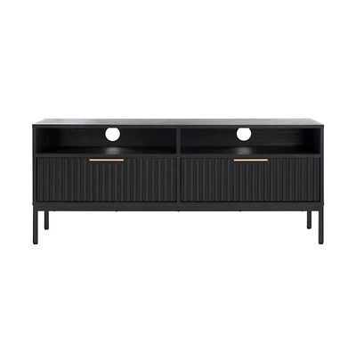 Lylia 2 Drawer Shelf Media Stand