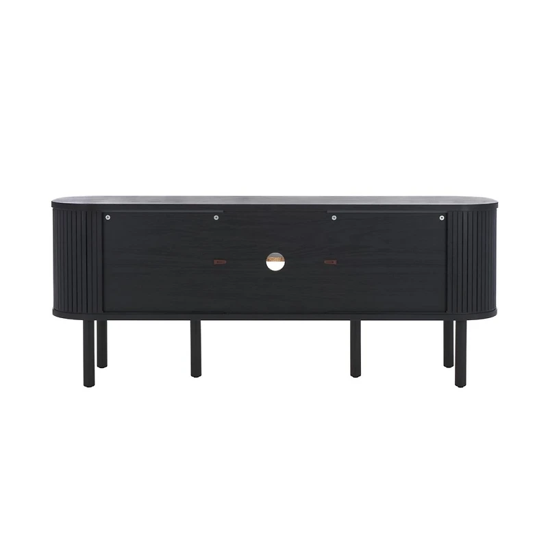 Tealla 2 Tambour & 1 Glass Lift Door Media Stand