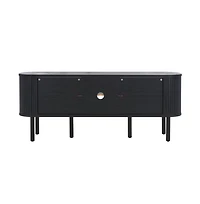 Tealla 2 Tambour & 1 Glass Lift Door Media Stand