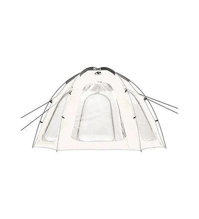 Nucleus Hexagon Tent 9.8FT with Screened Walls and Waterproof Cover, Ideal for Outdoor Picnics, Glamping, Camping, and Stylish Backyard Events