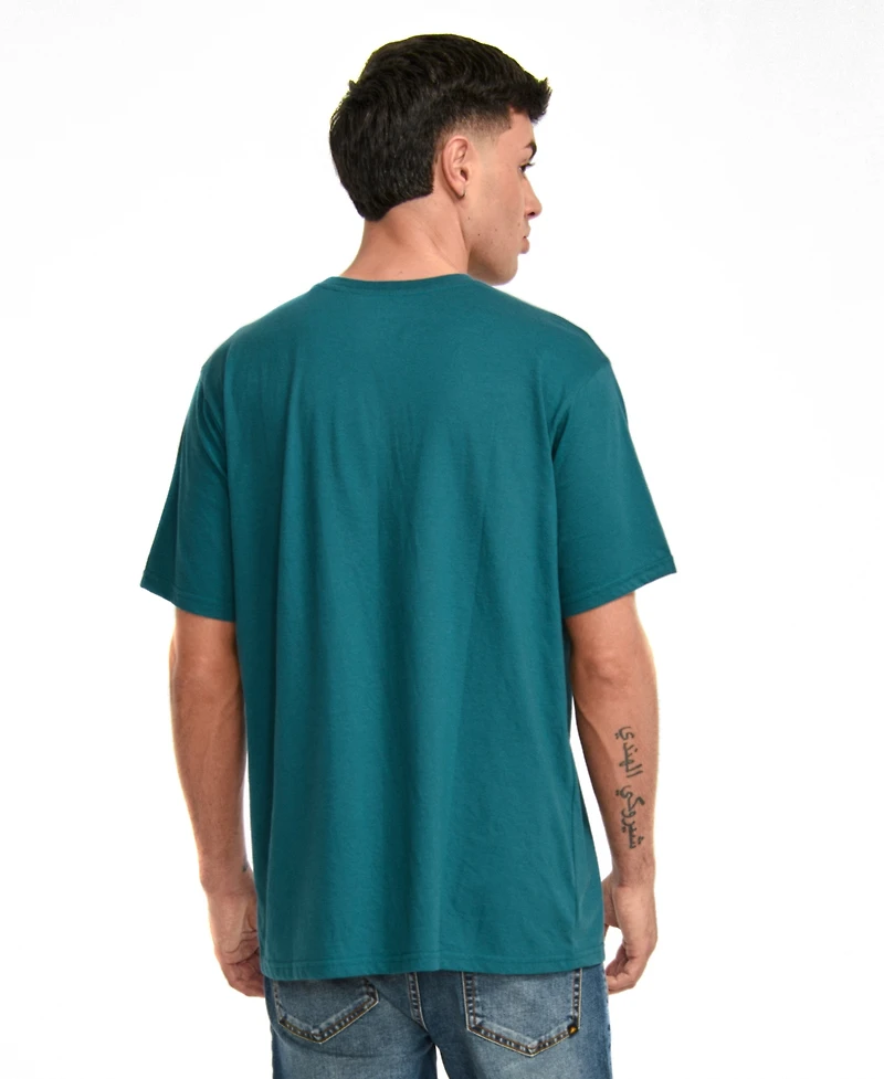 Cat Men's Crewneck Logo Graphic T-Shirt