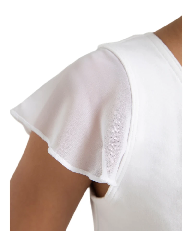 Capezio Girls Flutter Sleeve Dress