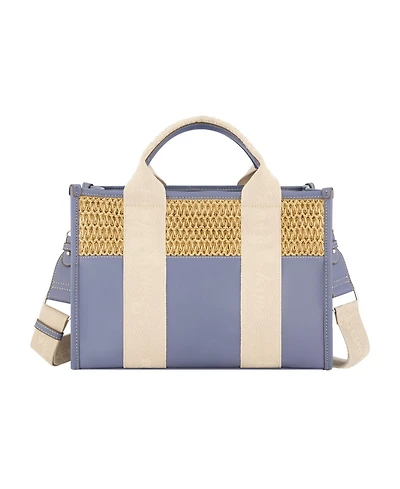 Tommy Bahama Raffia Logo Webbing Modern Tote