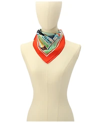 Kate Spade New York Women's Shrimp Shack Silk Bandana Scarf