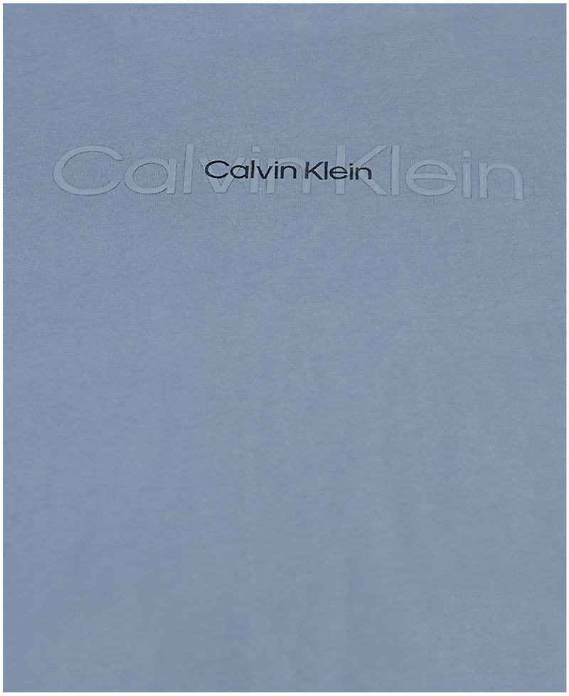 Calvin Klein Big Boys Double Logo Short Sleeve T-Shirt