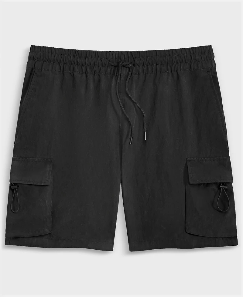 Mode of One Men's Relaxed-Fit Crinkled 7" Cargo Shorts, Exclusively at Macy's