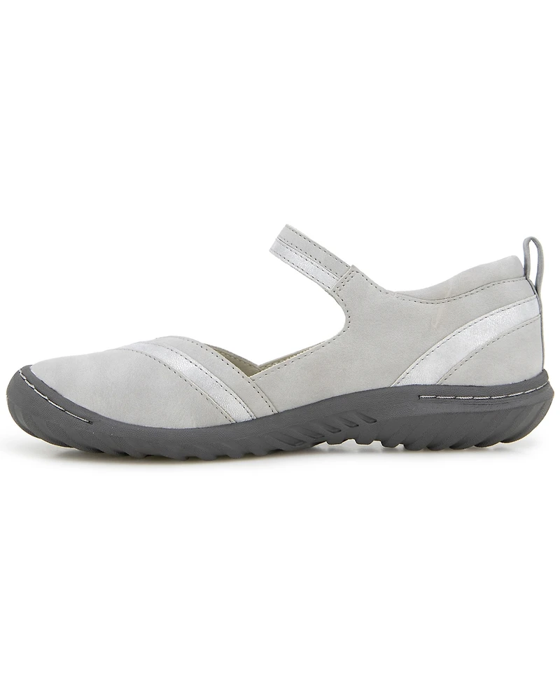 Jbu Women's Raven Round Toe Flats