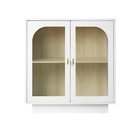 Storage Cabinet with Acrylic Door for Living Room 2 Door Storage Cabinet Sideboard Cabinet Entryway Cabinet