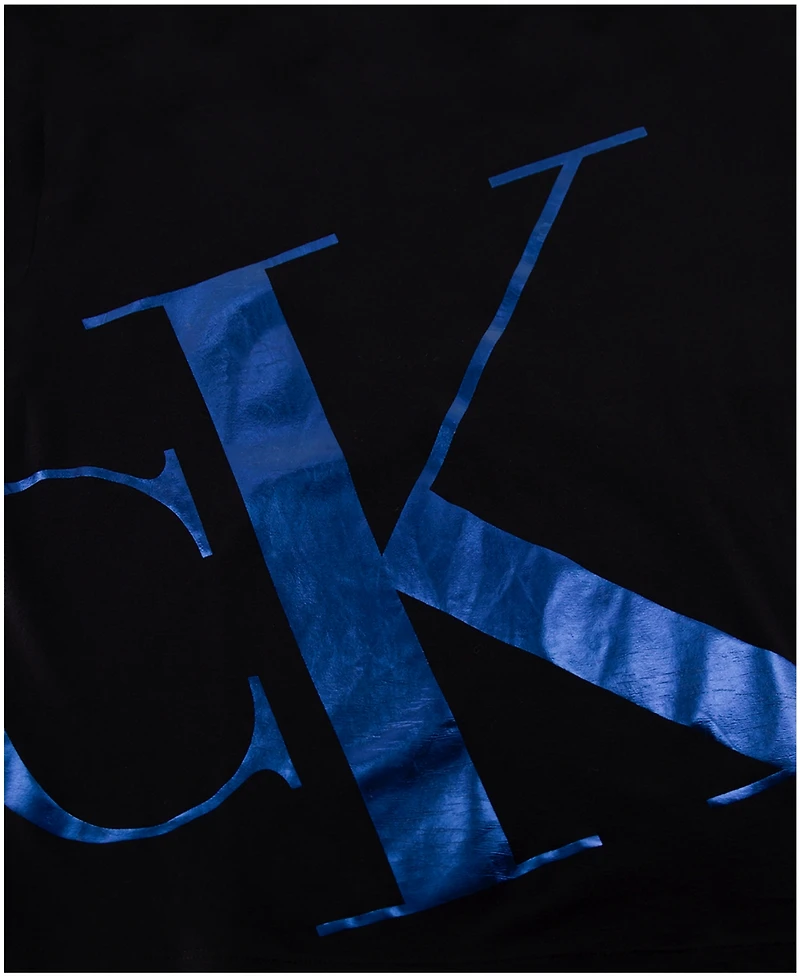 Calvin Klein Big Boys Giant Foil Ck Short Sleeve T-Shirt