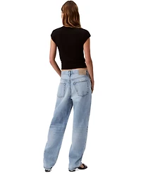 Calvin Klein Jeans Women's 90s Loose-Fit Rigid Jeans