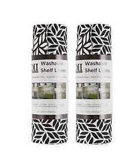 Design Imports Leaf Shelf Liner 2 Pack Set, 12" x 120"