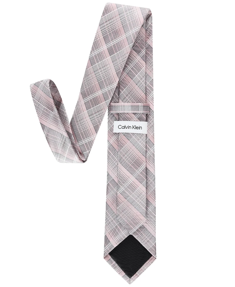 Calvin Klein Men's Ombre Plaid Tie