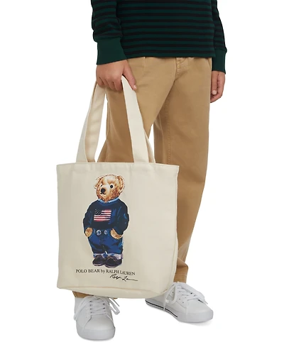 Polo Ralph Lauren Kids Polo Bear Canvas Tote Bag